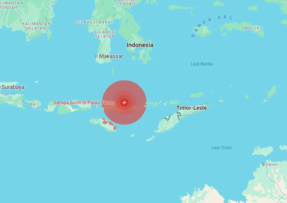 Peringatan Dini Tsunami Aktif! Gempa Dahsyat M 7,7 Guncang Flores, Warga Pesisir Mulai Evakuasi